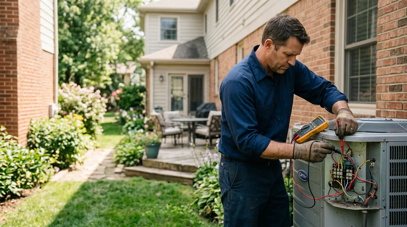 HVAC technician working near Woodlyn, PA